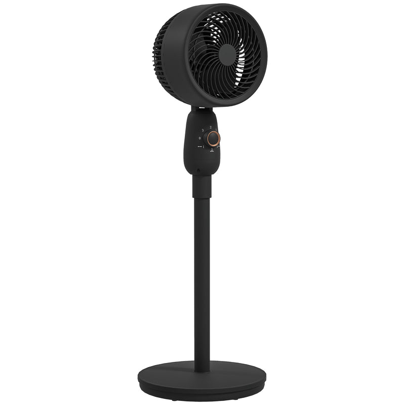 Powerful 12 Inch Pedestal Fan with 3 Speeds and Oscillating Function for Home and Office by HOMCOM