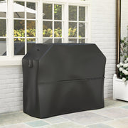 Black Waterproof BBQ Cover 600D Oxford Fabric Rip-Proof with Windproof Straps 147cm by Outsunny