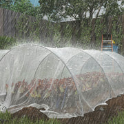 Waterproof Heavy Duty Tarpaulin for Outdoor Furniture and Car Protection 5 x 3 m White AOSOM