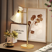 Modern Bedside Table Lamp With Adjustable Flower Head Ideal For Bedrooms And Studies Gold Tone