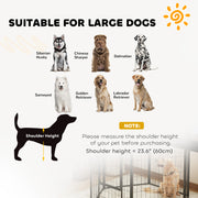 6 Panel Heavy Duty Dog Playpen with Secure Door for Indoor Outdoor Use 100cm High by PawHut