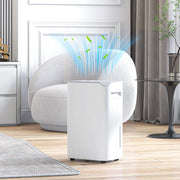 White 20L Per Day Portable Dehumidifier with Washable Filter for Home Use by HOMCOM