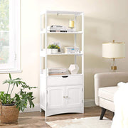 3 Tier Storage Cabinet with Open Shelves for Living Room or Office by Vasagle