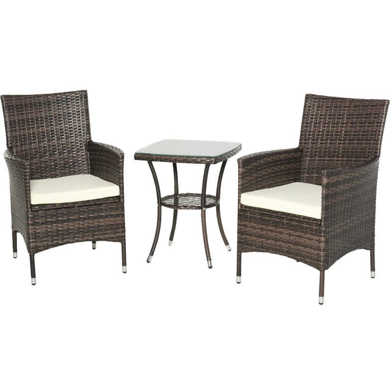 Stylish 3 Piece Rattan Bistro Set