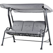 3 Seater Garden Swing Chair Hammock With Canopy, Bed Outsunny