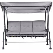 3 Seater Garden Swing Chair Hammock With Canopy, Bed Outsunny