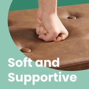 110 cm Folding Storage Ottoman Bench with Hidden Compartment for Bedroom Use by Songmics