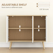 Diagram of the adjustable shelf inside the cabinet moving in 6.4 cm height increments