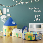 3 in 1 Kids Play Tent with Tunnel and Ball Pit for Indoor and Outdoor Fun by Songmics