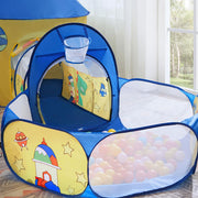3 in 1 Kids Play Tent with Tunnel and Ball Pit for Indoor and Outdoor Fun by Songmics