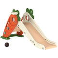 Aiyaplay 3 in 1 carrot-themed toddler slide with basketball hoop and climber