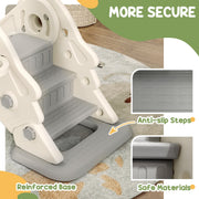 Close-up of the anti-slip steps, reinforced base and rounded safety edges