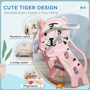 Cute tiger design graphic showing the slide suited to a nursery, living room or playroom
