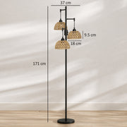 Floor lamp with dimensions shown: 171 cm high and 37 cm wide, with shade measurements