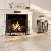 Dimension diagram showing the screen 122 cm wide expanded and 61 cm folded, both 75 cm tall
