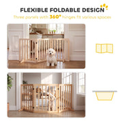 Three folding panels with 360 degree hinges shown fitting corner and straight layouts