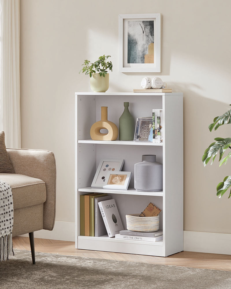 Close-up of the adjustable shelf brackets