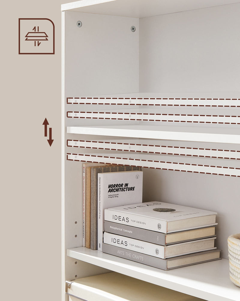 Bookcase shown in a home office setting