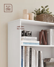 Anti-tip wall-anchor kit included with the bookcase