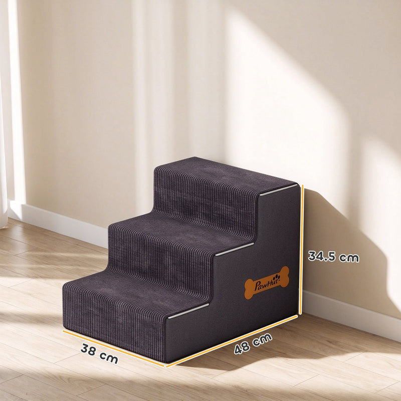Dimensions diagram showing 48 cm length, 38 cm width and 34.5 cm height