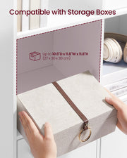 Cube compartment holding a fabric storage box up to 27 x 30 x 30 cm