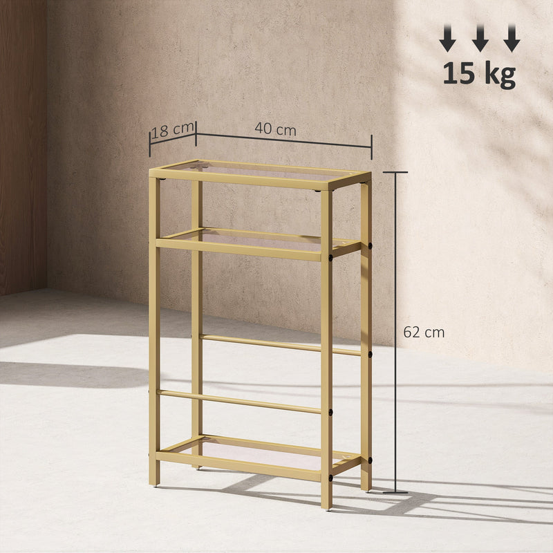 Dimension diagram showing the side table's width, depth, height and 15kg weight capacity