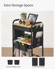 Storage trolley styled in a kitchen setting