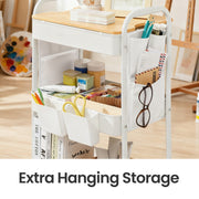 Songmics utility cart used as a bathroom storage trolley