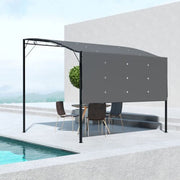 Image of a Charcoal Grey Retractable Sun Shade For Patios and Gardens.