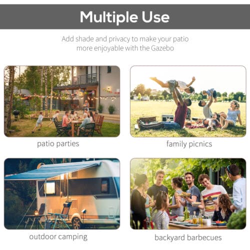 Image of a Charcoal Grey Retractable Sun Shade For Patios and Gardens.