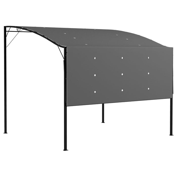 Image of a Charcoal Grey Retractable Sun Shade For Patios and Gardens.