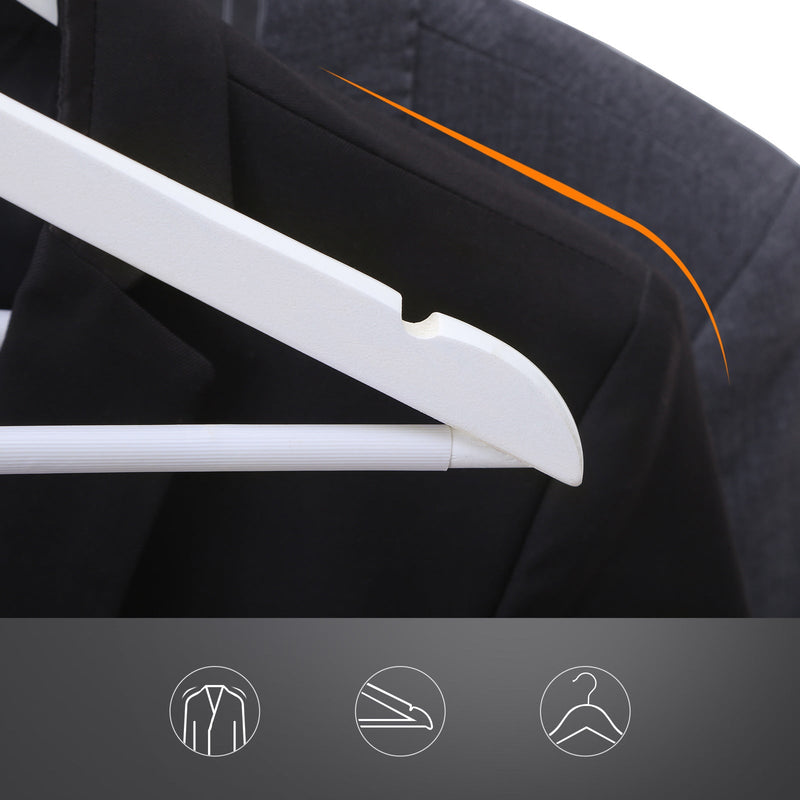 Close-up of the shoulder notch and ribbed non-slip trouser bar