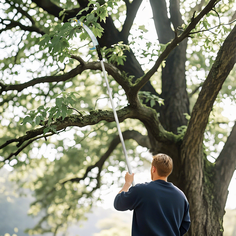 Telescopic Tree Pruner with 40cm Saw Lightweight Pole Saw for High Branch Trimming