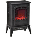 Electric Fireplace Heater for Quick Warmth and Cosy Atmosphere in Small Rooms Black