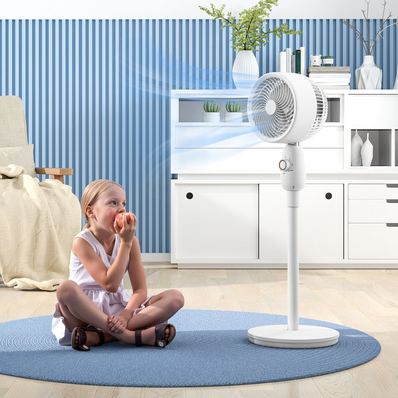 12 Inch Powerful Pedestal Fan With 3 Speeds and Oscillating Function for Home and Office by HOMCOM