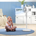 12 Inch Powerful Pedestal Fan With 3 Speeds and Oscillating Function for Home and Office by HOMCOM