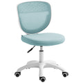 Compact Desk Chair for Small Bedrooms or Home Offices with Mesh Back