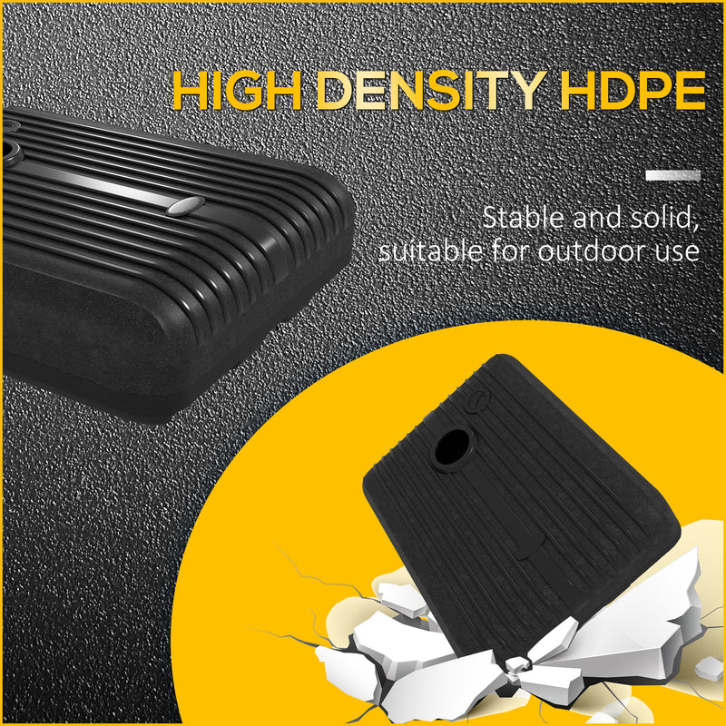 Heavy Duty Parasol Base With Wheels For Cantilever Umbrella Water Or Sand Filled