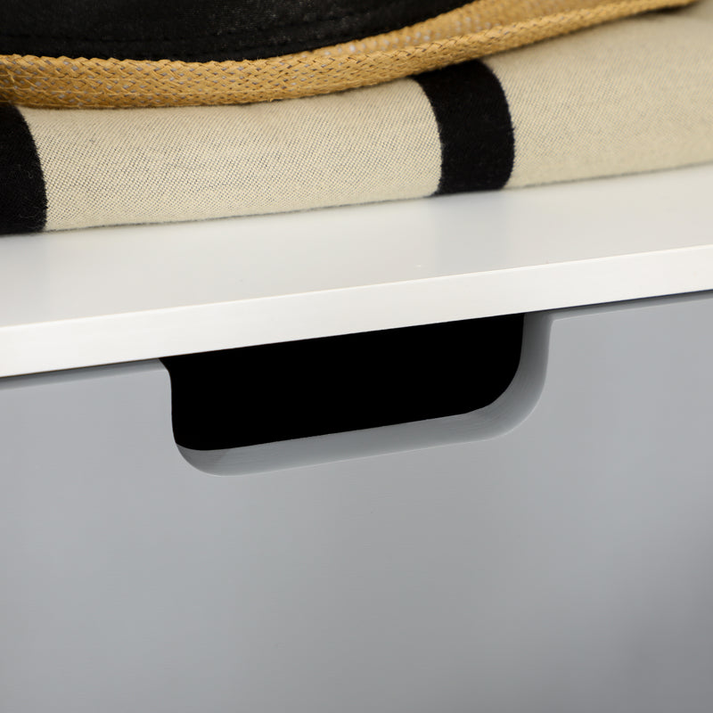 Set of 2 Wooden Bedside Tables With Drawer for Bedroom Storage Scandinavian Style White