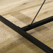 4 Seater Dining Table and Bench Set with Space Saving Design for Kitchen or Dining Room Natural