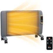 Portable Electric Space Heater with Adjustable Thermostat for Home Use 2000W, Grey