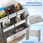 Childrens Activity Table Chair Set With Storage and Easel For Ages 3 to 8 Grey