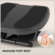 Grey Adjustable Under Desk Footrest with 3 Height Levels by HOMCOM