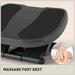 Grey Adjustable Under Desk Footrest with 3 Height Levels by HOMCOM