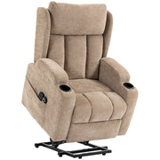 Power Lift Recliner Chair Brown - front view