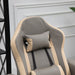 HOMCOM Manual Recliner Armchair PU Leather Lounge Chair w Adjustable Leg Rest, 135Â° Reclining Function, 360Â° Swivel, Grey