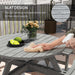 8 Seater Wooden Picnic Table and Bench Set Durable Fir Wood by Outsunny