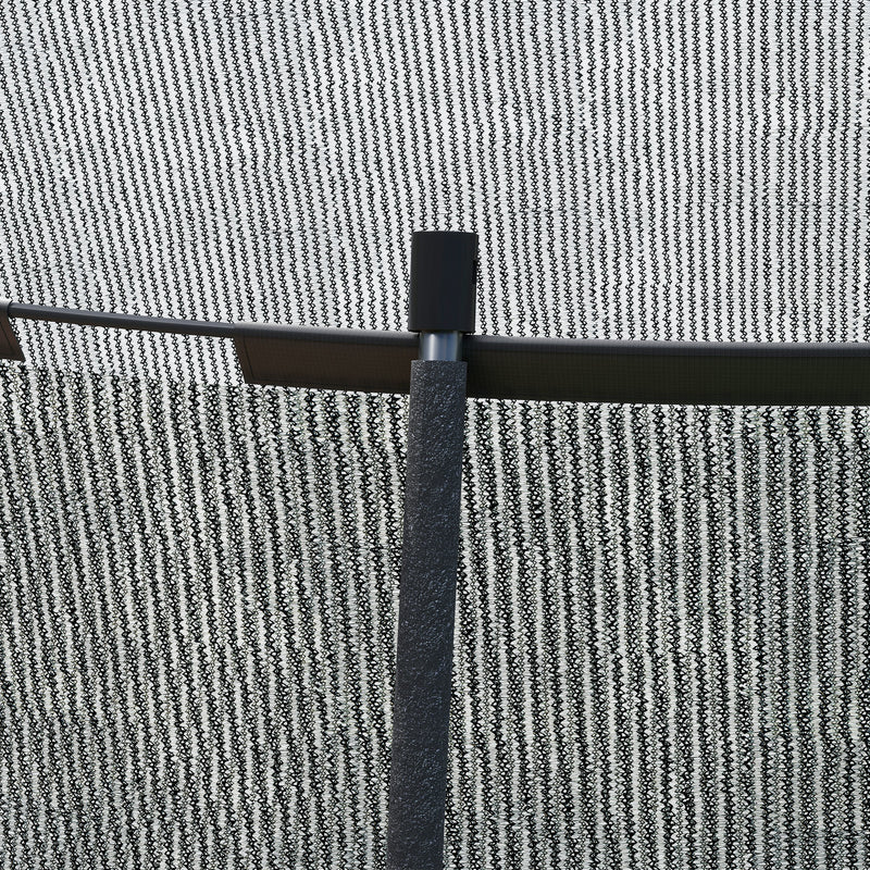 8ft Outdoor Trampoline with Enclosure Net and Spring Cover Black by SPORTNOW AOSOM