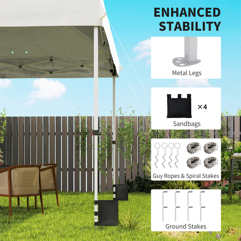 Pop Up Garden Gazebo with UPF50+ Plus Sun Protection and Easy to Setup, 3 x 3 m Outsunny