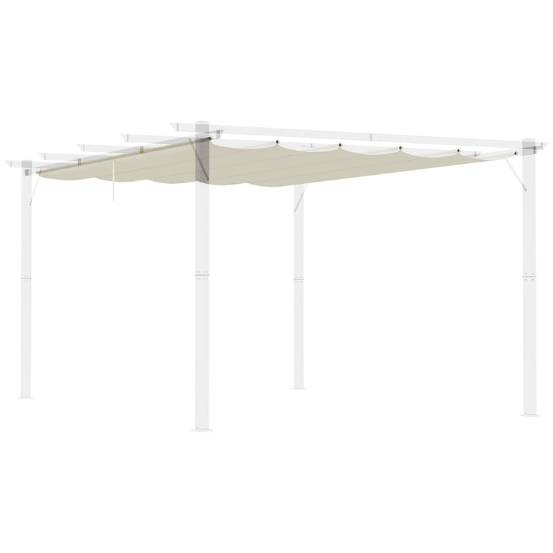 Replacement Retractable Canopy for 4 x 3m Pergola Cream White by Outsunny